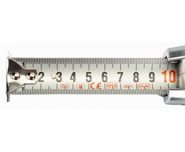 Ролетка от неръждаема стомана 5 m, mm/inch, клас II BAHCO MTS-5-25-E