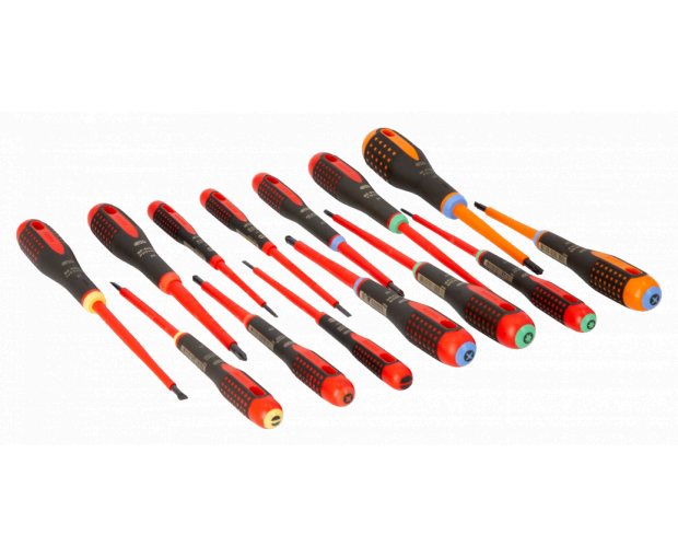 Комплект 14 броя Отвертки ERGO XXL 1000V BAHCO BE-9876S