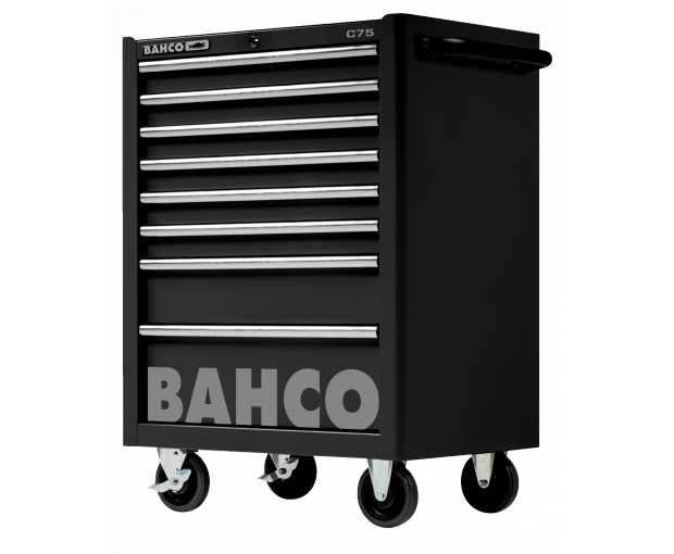 Мобилно работно място C75 с 8 чекмеджета, оранжево BAHCO 1475K8