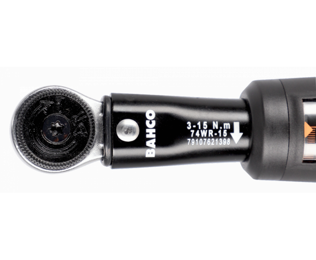 Динамометричен ключ на 1/4'' 3-15 Nm BAHCO 74WR-15