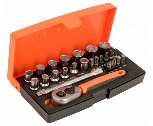 Комплект вложки и аксесоари 1/4, 25 части BAHCO SL25