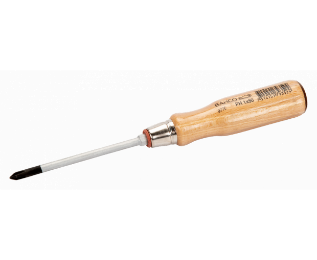 Ударна отвертка с дървена дръжка PH-1x80 BAHCO 9778-1