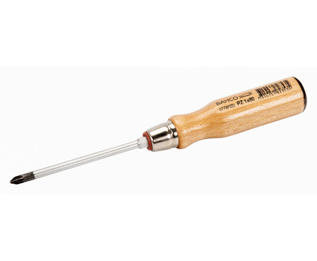 Ударна отвертка с дървена дръжка PZ-1x80 BAHCO 9778PZD-1