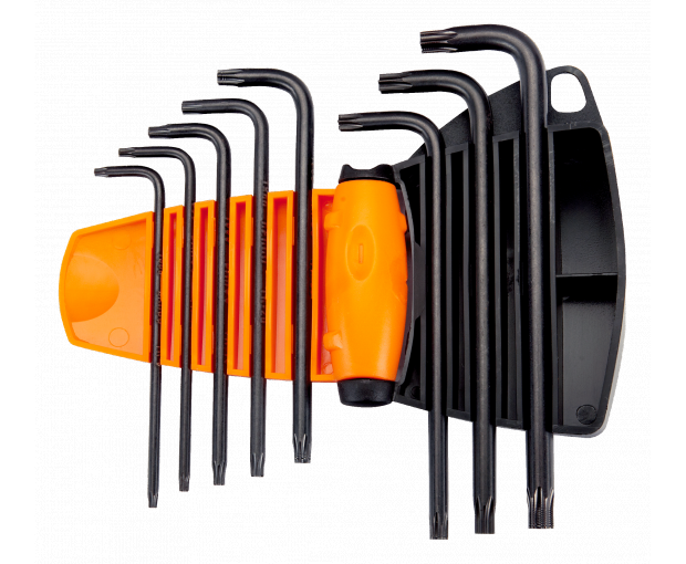 Комплект Г-образни ключове TORX-TR с отвор 8 броя BAHCO BE-8675