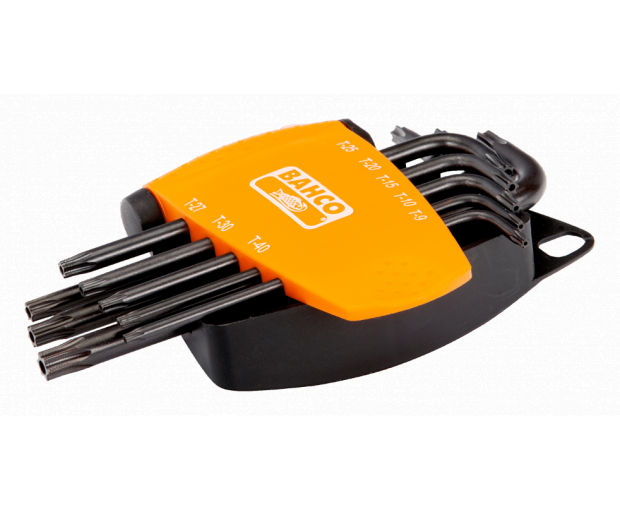 Комплект Г-образни ключове TORX-TR с отвор 8 броя BAHCO BE-8675