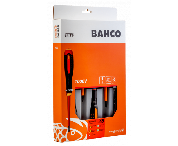 Комплект 4x2 отвертки COMBI 1000V и фазомер BAHCO BE-9885S