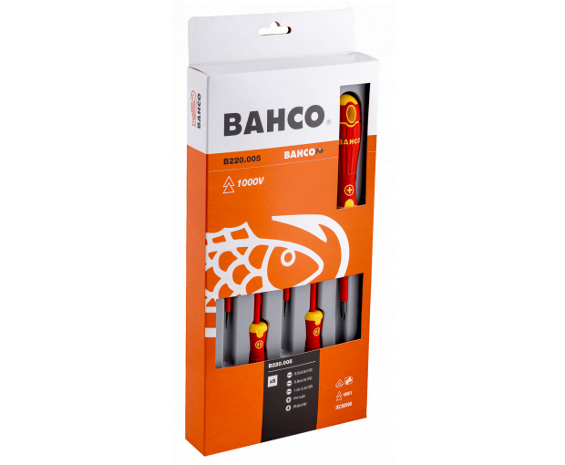 Комплект отвертки BahcoFit 5 броя 1000V BAHCO B220.005
