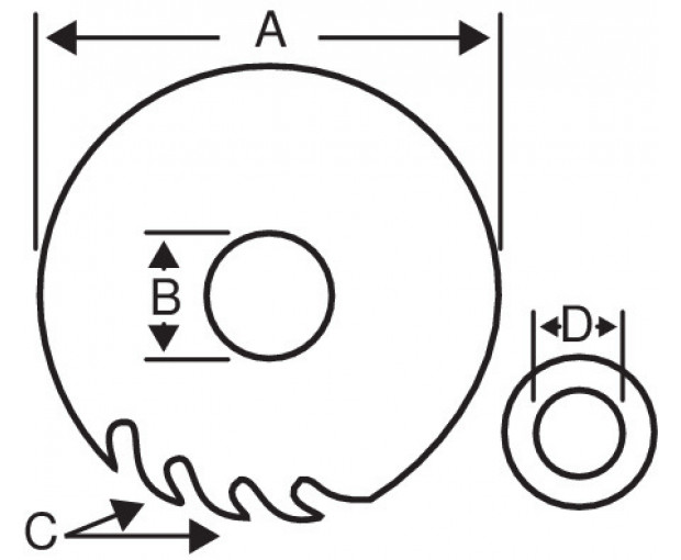 Циркулярен диск за дърво 315 mm, 40 зъба BAHCO 8501-31F