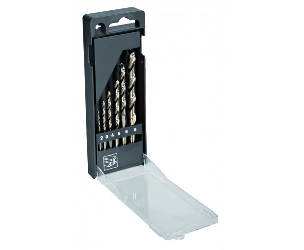 Комплект 6 броя свредла за метал HSS-G 2-8 mm BAHCO 4513-SET-6