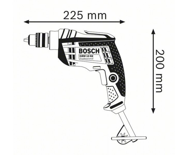 Бормашина BOSCH GBM 10 RE, 0601473600
