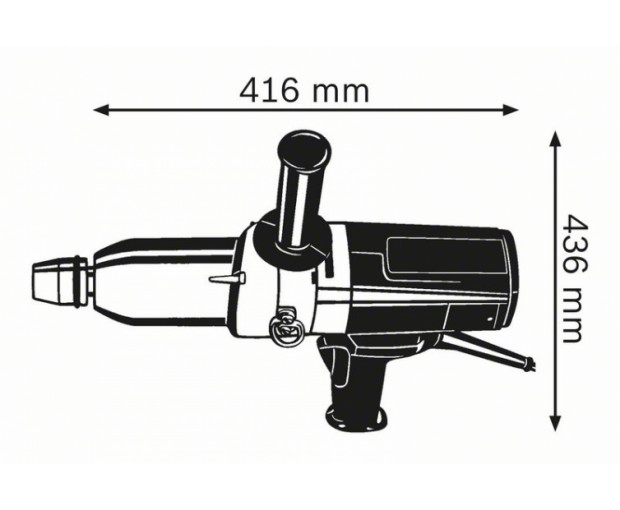 Гайковерт ударен BOSCH GDS 24, 0601434108