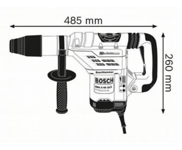 Перфоратор BOSCH GBH 5-40 DCE, 8.8J, 0611264000