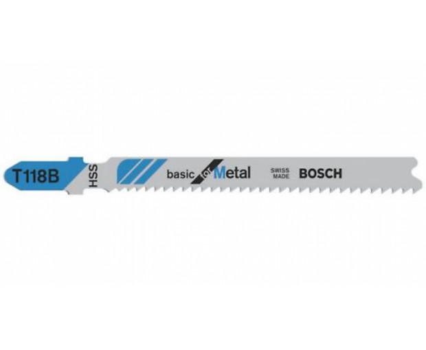 Нож BOSCH за зеге T118B метал, 5 бр., 2608631014
