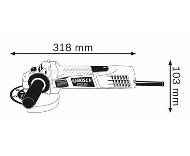 Ъглошлайф BOSCH GWS 7-115, 0601388106, 0601388101