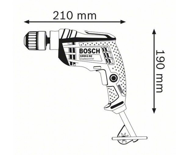 Бормашина BOSCH GBM 6 RE, 0601472600