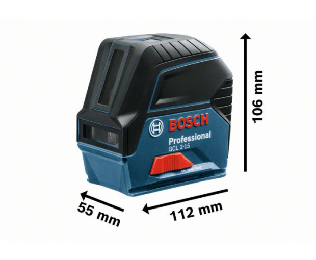 Лазерен нивелир BOSCH GLL 2-15, 0601066E02, 0601063702