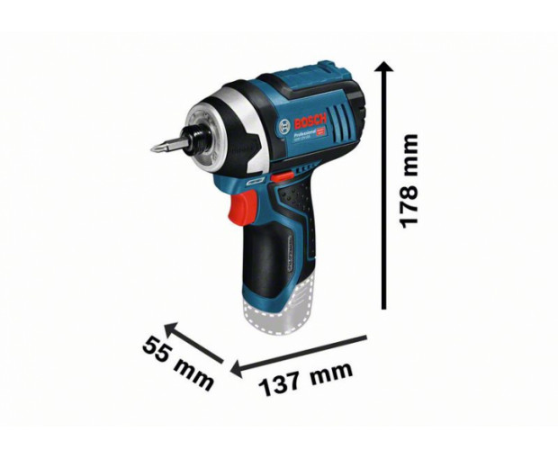 Акумулаторен ударен гайковерт BOSCH GDR 12V-105 Solo, 06019A6901