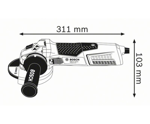 Ъглошлайф BOSCH GWS 19-125 CIE, 060179P002