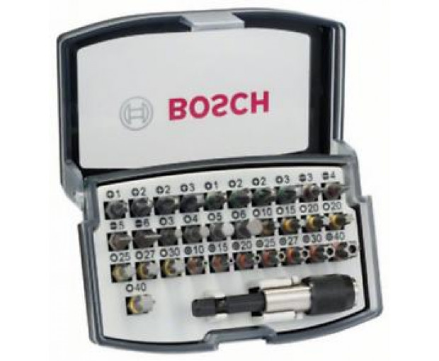 Комплект битове BOSCH 32 части, 2607017319