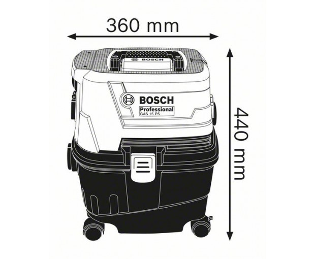 Прахосмукачка BOSCH GAS 15 PS, 06019E5100