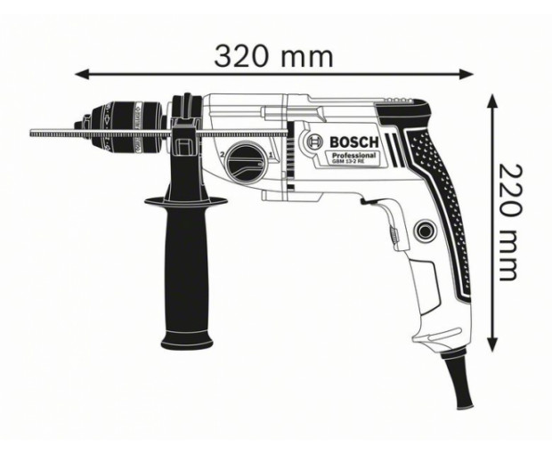 Бормашина BOSCH GBM 13-2 RE, 06011B2000