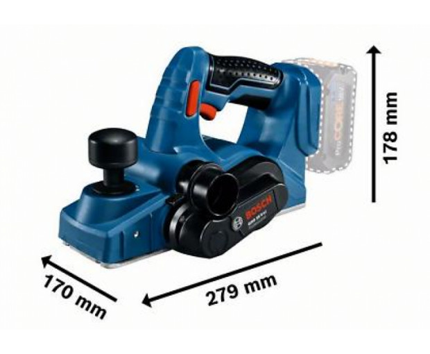 Ренде BOSCH GHO 18V-LI (Solo), 06015A0300
