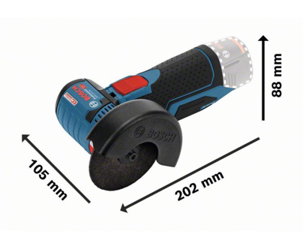 Акумулаторен ъглошлайф BOSCH GWS 12V-76 solo, 06019F2000