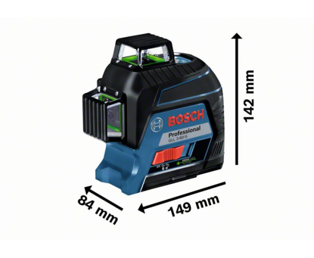 Линеен лазер BOSCH GLL 3-80 G, 0601063Y00