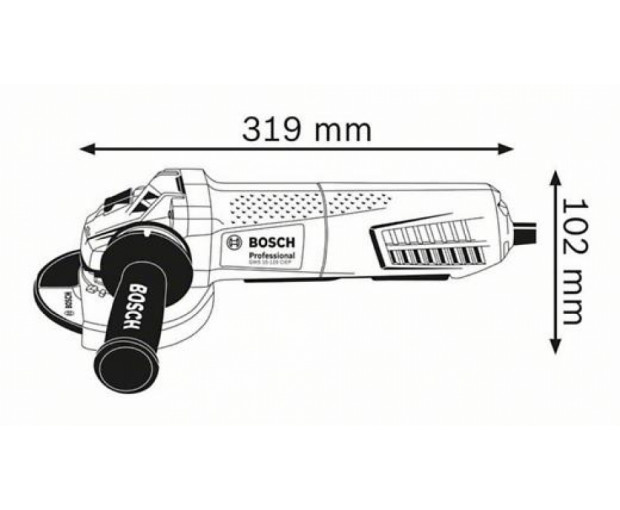 Ъглошлайф BOSCH GWS 15-125CIEP, 0601796202