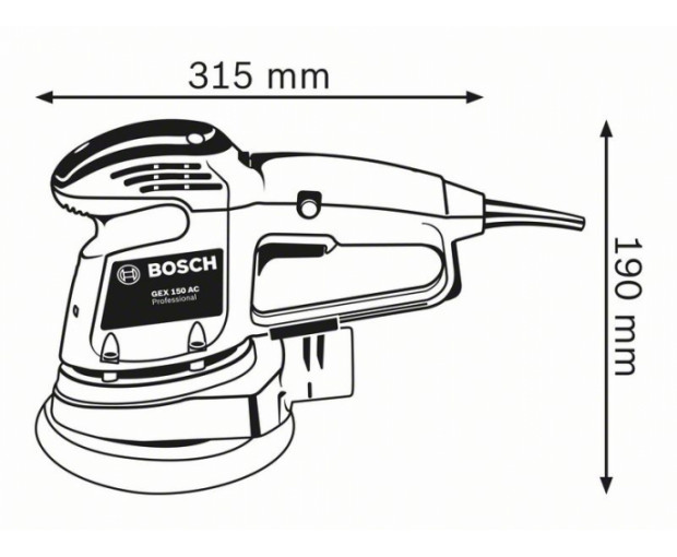 Eксцентършлайф BOSCH GEX 34-150, 0601372800