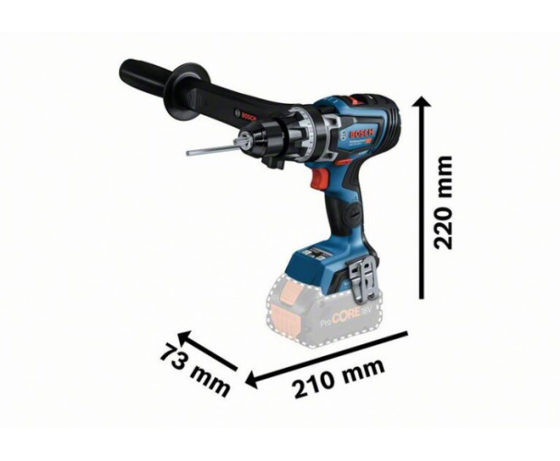 Акумулаторен винтоверт BOSCH GSB 18V-150C, solo, 06019J5102