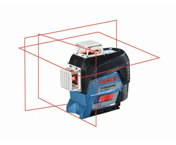 Лазерен нивелир BOSCH GLL 3-80 C Prof. + BM 1 + L-Boxx, 0601063R02