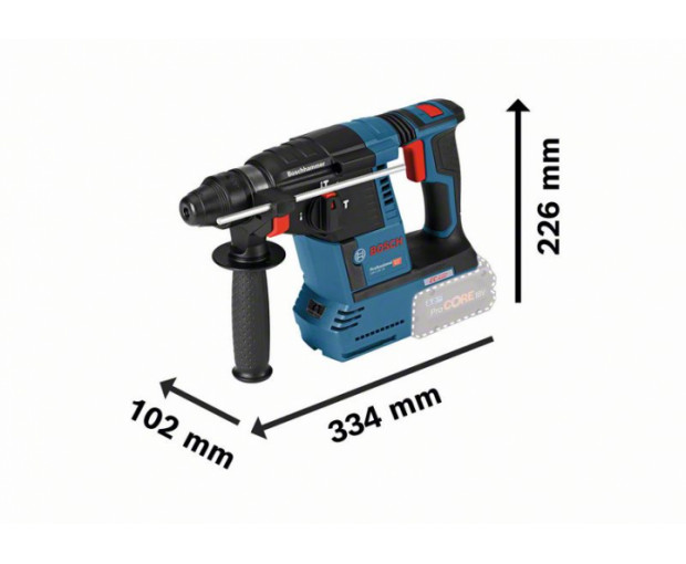 Акумулаторен перфоратор BOSCH SDS plus GBH 18V-26, 6.0Ah, 0611909003