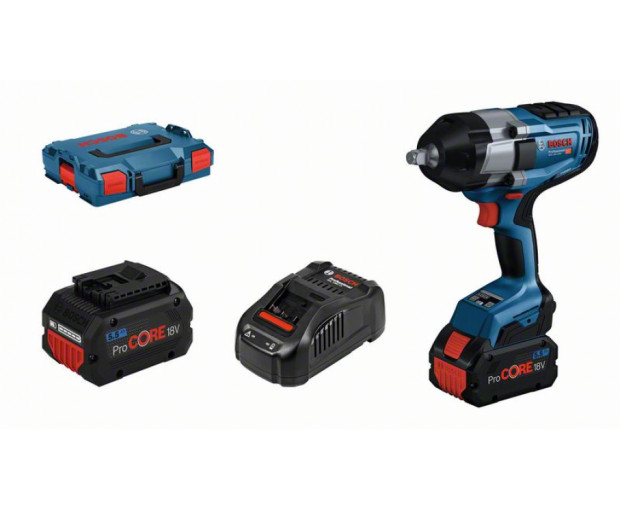 Гайковерт ударен BOSCH GDS 18V-1000, 2х5.0Ah, 06019J8304