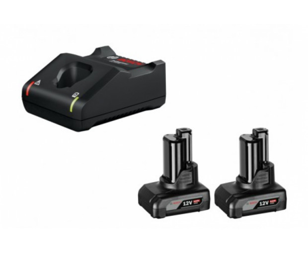 К-кт зарядно BOSCH GAL 12V-40 + 2 батерии GBA 6,0Ah, 1600A01B20