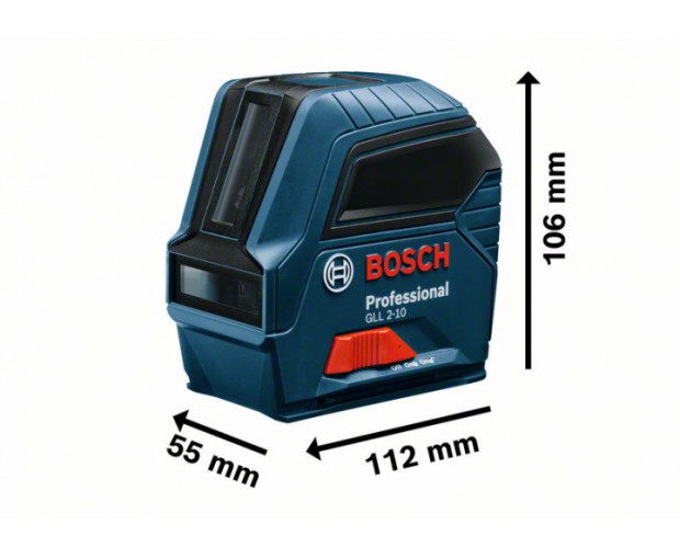 Линеен лазерен нивелир BOSCH GLL 2-10, 0601063L00