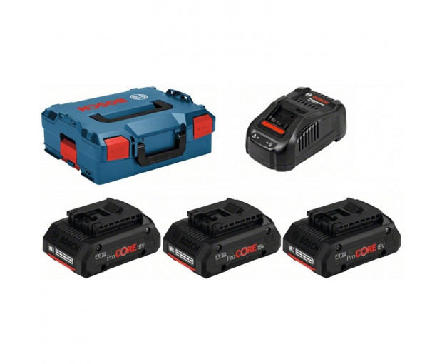 К-кт зарядно BOSCH GAL 1880 CV +3 x PC 18V, 4.0 Ah,L-BOX, 0615990L1R