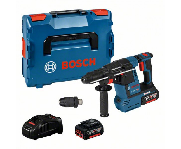 Акумулаторен перфоратор BOSCH GBH 18V-26 F 2x6Ah, 0611910003