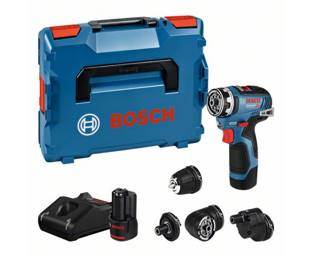 Акумулаторен винтоверт BOSCH GSR 12V-35 FC + приставки, 06019H3000