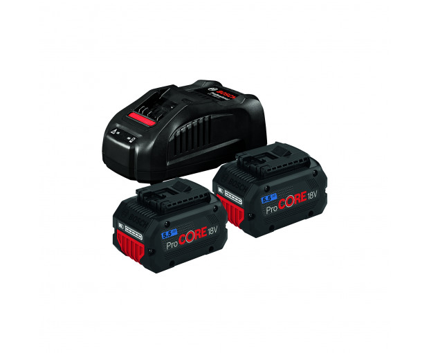 Бързозарядно устройство BOSCH GAL 1880 CV + 2 батерии PC GBA 18V 5.5 Ah, 1600A0214C