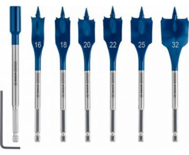 Комплект 6 свредла за дърво BOSCH Expert Self Cut Speed, 2608900334