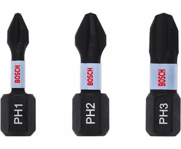 Битове BOSCH Impact Control PH, 3 бр. 25 mm, 2608522470