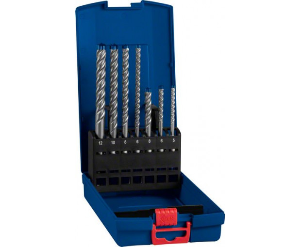 EXPERT Свредлa BOSCH SDS plus 7X 5/6/8x115 mm; 6/8/10/12x165mm, 2608900195