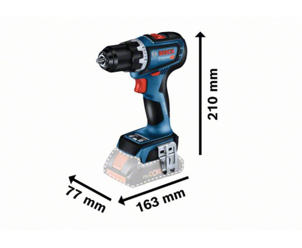 Винтоверт BOSCH GSR 18V-90 C + 2x4,0 Ah L-Boxx, 06019K6003