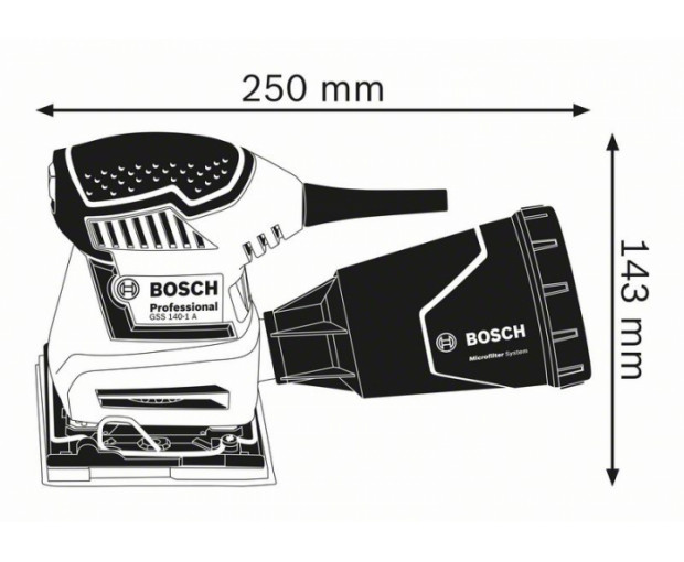 Шлайф BOSCH GSS 140-1 A, 06012A2100