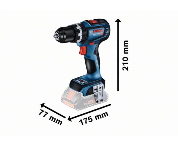 Винтоверт BOSCH GSB 18V-90 C SOLO, 06019K6102