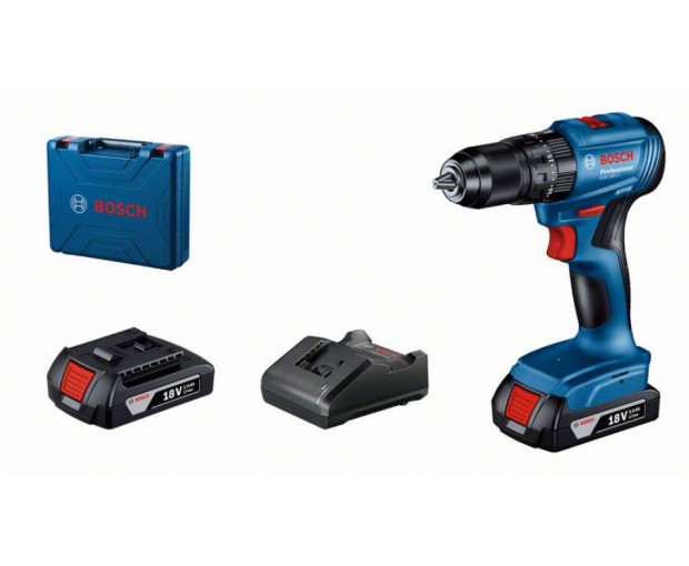 Акумулаторен винтоверт BOSCH GSB 185-LI 2x2Ah, 06019K3100