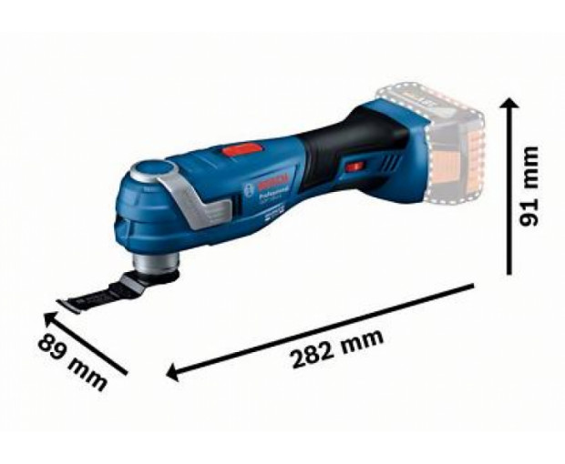 Акумулаторен Multi-Cutter BOSCH GOP 185-LI Solo, 06018G2020