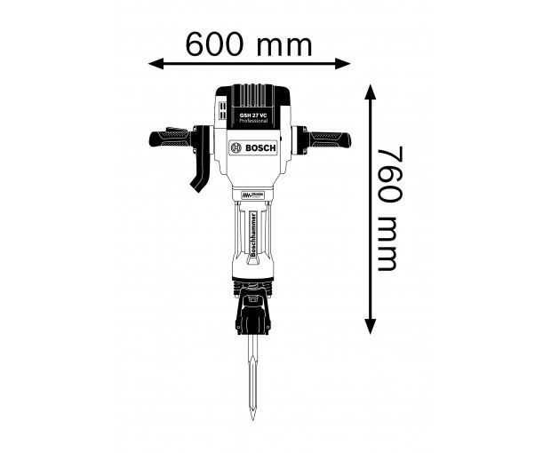 Къртач BOSCH GSH 27 VC, 061130A000