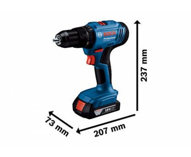 Акумулаторен ударен винтоверт BOSCH GSB 183-LI 2х2Ah, 06019K9100
